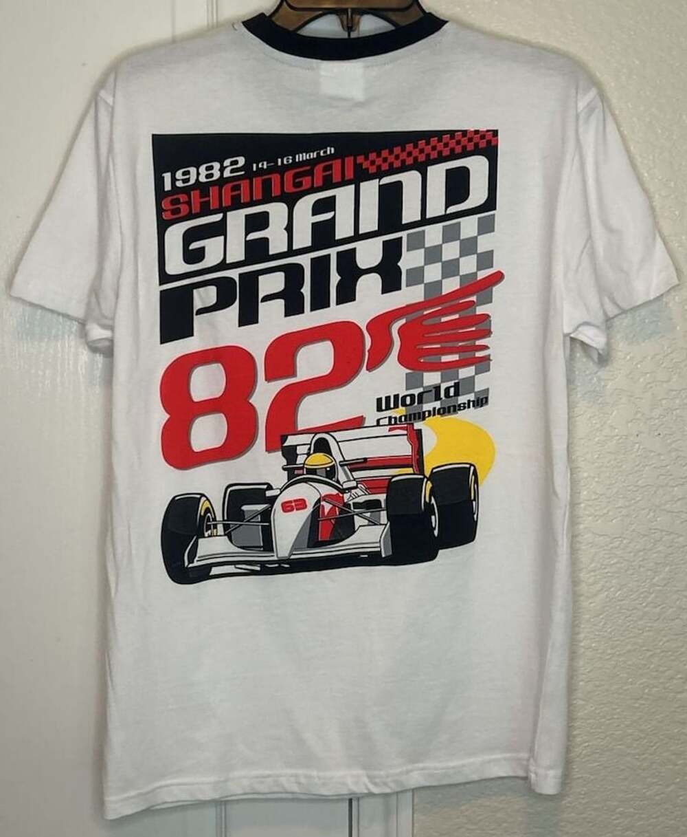 Call Your Mother 1982 Shanghai Grand Prix Ringer T-Shirt